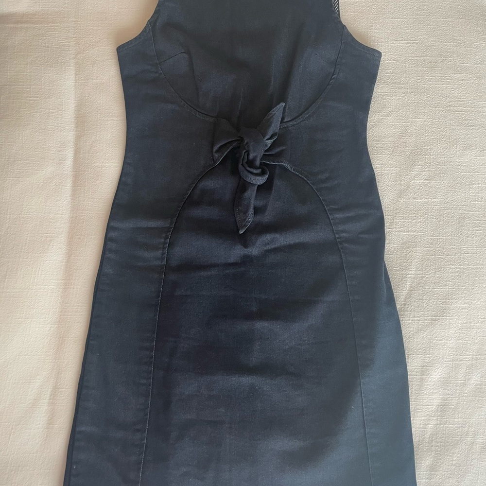 HOLDING HORSES Blue Halter Sheath Mini Dress from Anthropologie